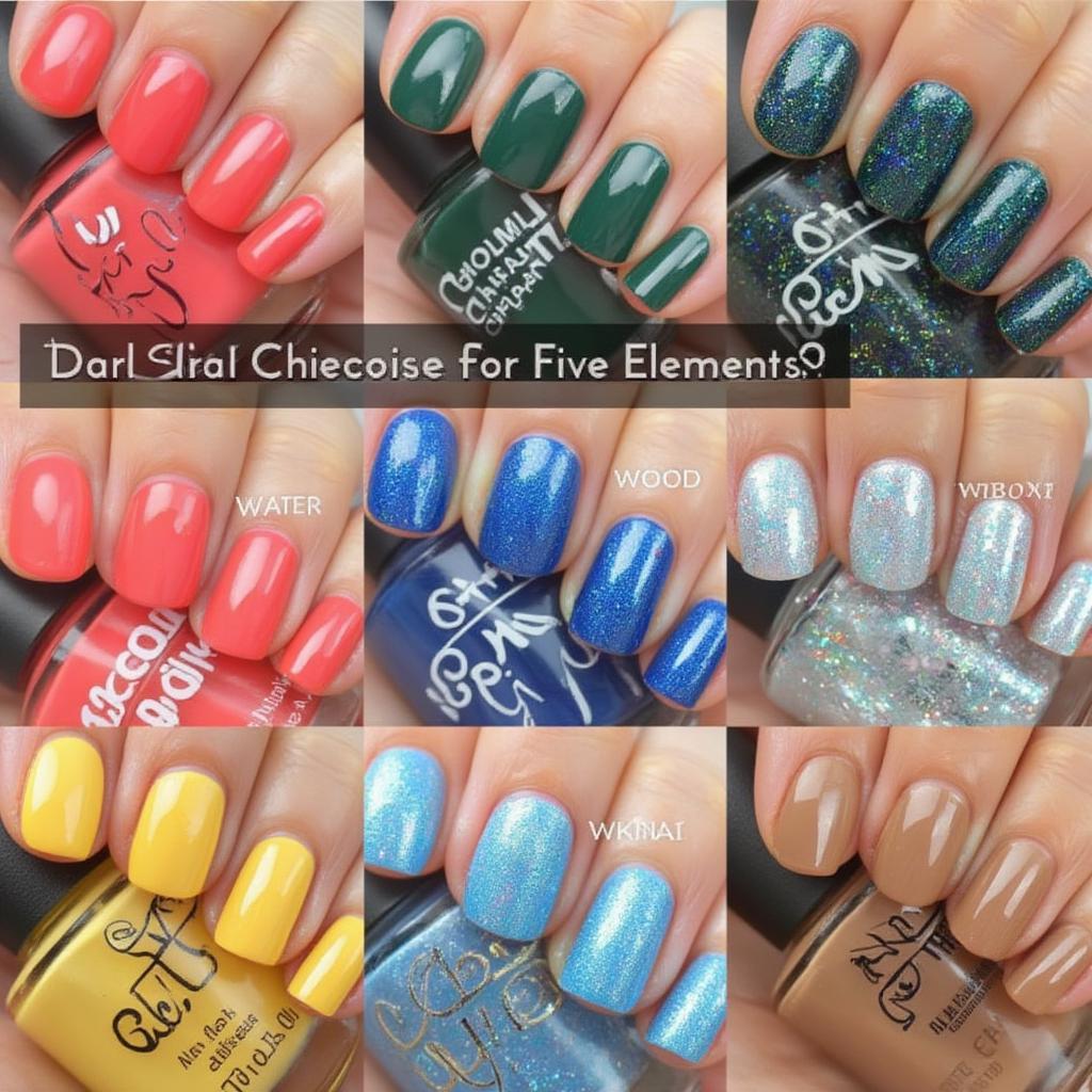 Màu nail hợp mệnh cho da đen