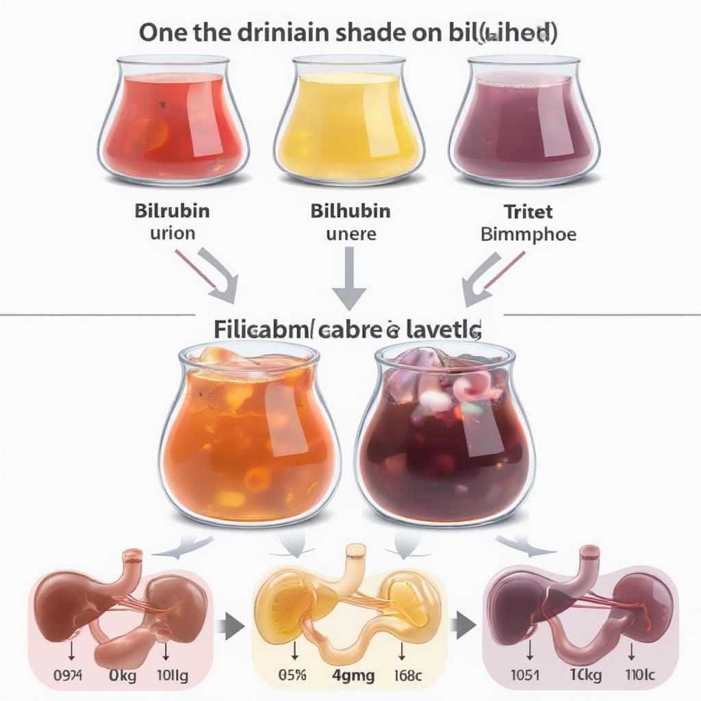 Màu nước tiểu và bilirubin liên hợp