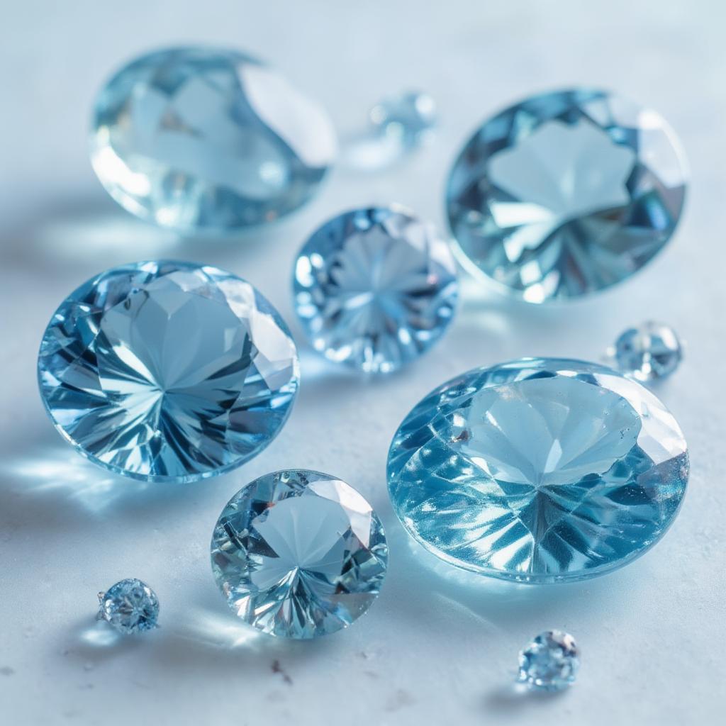 Nữ 1976 mệnh Thủy hợp đá màu gì - Aquamarine